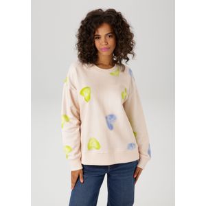 Aniston CASUAL Sweatshirt, mit Batik-Herzen bedruckt