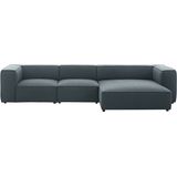 W.SCHILLIG Ecksofa "around-the-block", mit eleganter Biese, mit Federkern, Breite 341 cm