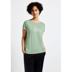 STREET ONE Print-Shirt, aus softem Materialmix