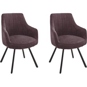 MCA furniture Esszimmerstuhl "Sassello", (Set), 2 St., Stuhl 180drehbar mit Nivellierung, Stoffbezug, belastbar bis 120 kg