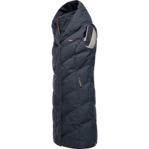 Ragwear Steppweste "Natalka Vest", stylische, gesteppte Winterweste mit gefütterter Kapuze