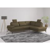sit&more Ecksofa "Morris L-Form, inkl. Sitztiefenverstellung", wahlweise mit Armteilverstellung, Bettfunktion & Bettkasten