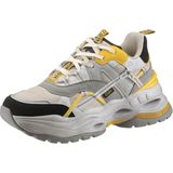 Buffalo Plateausneaker "TRIPLET HOLLOW", Chunky Sneaker, Schnürschuh, Freizeitschuh mit Kontrastdetails
