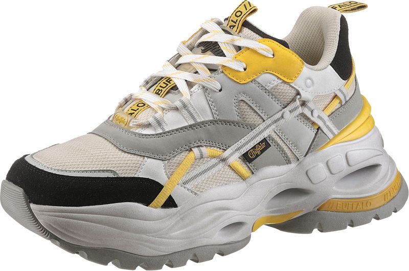 Buffalo Plateausneaker "TRIPLET HOLLOW", Chunky Sneaker, Schnürschuh, Freizeitschuh mit Kontrastdetails