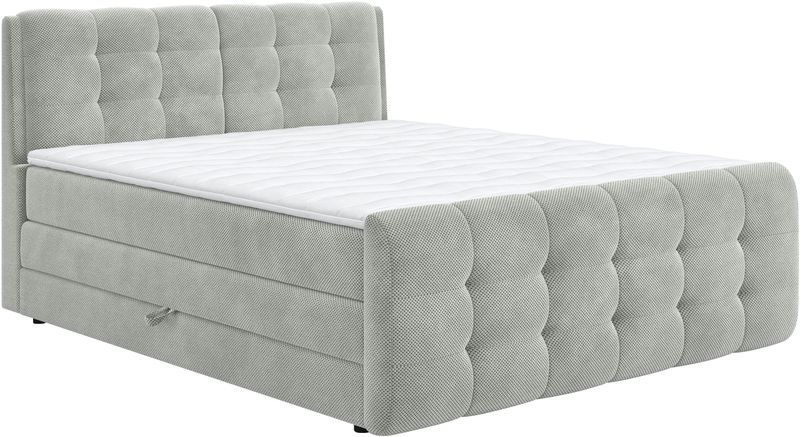 COTTA Boxspringbett "Fort mit Bettkasten, inkl. Topper", erhältlich in verschiedenen Breiten (160cm, 180cm & 200cm)