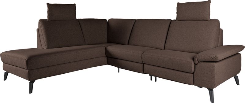 alina Ecksofa, inkl. Kopfstützen, wahlweise mit Relaxfunktion, Breite: 267 cm