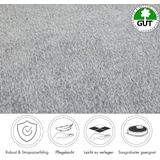 Andiamo Teppichboden "Catania, Velours, Made in Belgium", rechteckig, 7,5 mm Höhe, meliert, Breite 400 cm oder 500 cm, strapazierfähig & pflegeleicht