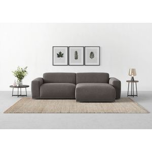 TRENDMANUFAKTUR Ecksofa "Braga, mit hochwertigem Kaltschaum, L-Form, in Cord erhältlich", (2 St.), modernes Sofa, Couch mit hohem Sitzkomfort, 255/72/160 cm (B/H/T)