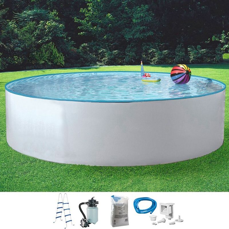 KONIFERA Rundpool "NEO 1", (Set, 5 tlg.), inkl. hochwertigem Zubehör, Tiefe 120 cm, in versch. Größen