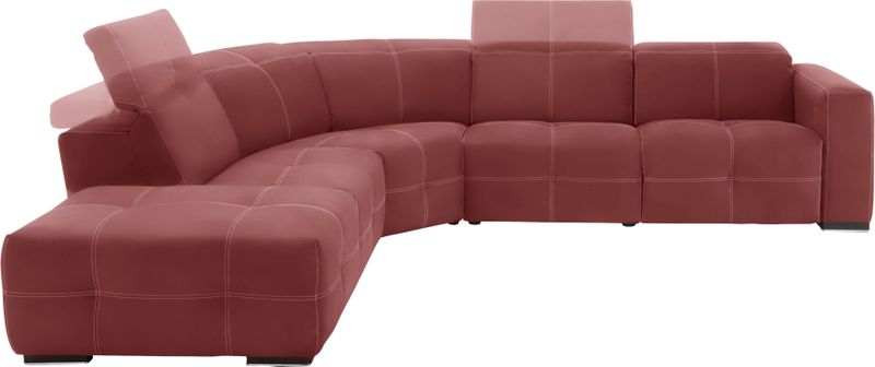 Egoitaliano Ecksofa "Sauvanne", wahlweise mit elektrischer Relaxfunktion, Kopfteilverstellung