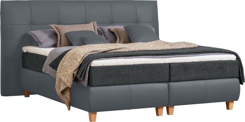 alina Boxspringbett "Luella", ADA trendline Boxspringbett, inkl. Matratze und Viscoschaum-Topper