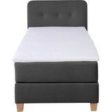 Home affaire Boxspringbett "Fargo", inkl. Topper, in 3 Matratzenarten, in Samt- oder Strukturstoff