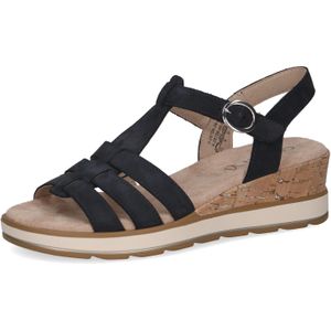 Caprice Keilsandalette, Riemchensandale, Bequemschuh, Sommerschuh mit Zierschnalle