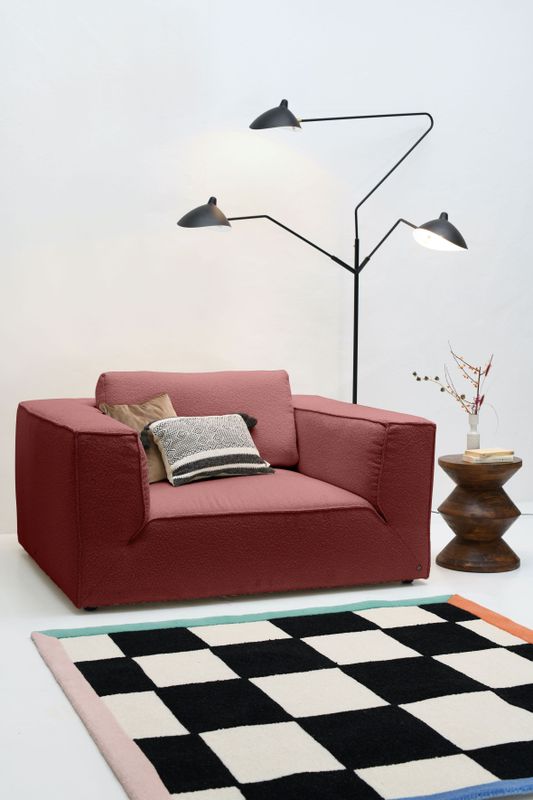 TOM TAILOR HOME Loveseat "BIG CUBE STYLE", mit bequemen Stegkissen, extra große Sitztiefe, Breite 147 cm