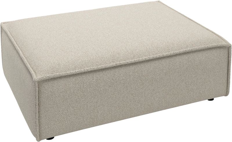 Places of Style Polsterhocker "Watertown, XXL Hockerbank passend zum Sofa - ideal als Beistellmodul", erweiterbare Hockerbank mit weicher Polsterung