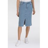 MAC Midirock "MIDI SKIRT fringe", im Five-Pocket Style