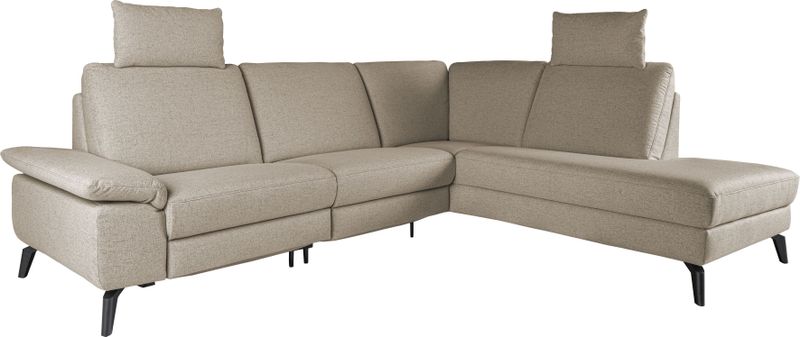 alina Ecksofa, inkl. Kopfstützen, wahlweise mit Relaxfunktion, Breite: 267 cm