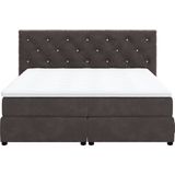 COTTA Boxspringbett "Castle", mit Strasssteinen im Kopfteil, inkl. Topper