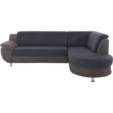 TRENDMANUFAKTUR Ecksofa "Rondo 3, zeitlos und bequem, Materialmix, breite Armlehnen, L-Form", wahlweise mit Federkern für mehr Komfort, wahlweise mit Bettfunktion