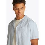 Tommy Jeans Kurzarmhemd "TJM LINEN BLEND CAMP SS EXT", Mit V-Ausschnitt