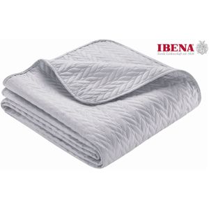 IBENA Tagesdecke "Nancy, mit Zopfmuster, aus 100% Kunstfaser, Tagesdecke für Einzelbetten oder Doppelbetten, pflegeleichtes Plaid, STANDARD 100 by OEKO-TEX zertifiziert"