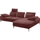 W.SCHILLIG Ecksofa "valentinoo, Designsofa, bequem, elegant und zeitlos, L-Form", (Set), inklusive Hocker, mit Sitztiefenverstellung, Breite 299 cm