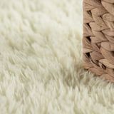 Paco Home Hochflor-Teppich "Silky 591", rund, 37 mm Höhe, Uni Farben, besonders weich und kuschelig
