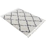 carpetfine Hochflor-Teppich "Eddy", rechteckig, 30 mm Höhe, auch in quadratischer Form, mit Fransen, Wohnzimmer