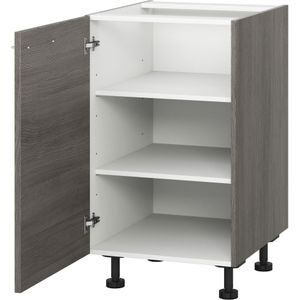 KOCHSTATION Unterschrank "KS-Trea U60", zwei Einlegeböden, Breite 60 cm, Höhe 75 cm, mit verstellbaren Füßen