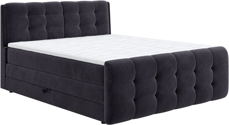 COTTA Boxspringbett "Fort mit Bettkasten, inkl. Topper", erhältlich in verschiedenen Breiten (160cm, 180cm & 200cm)