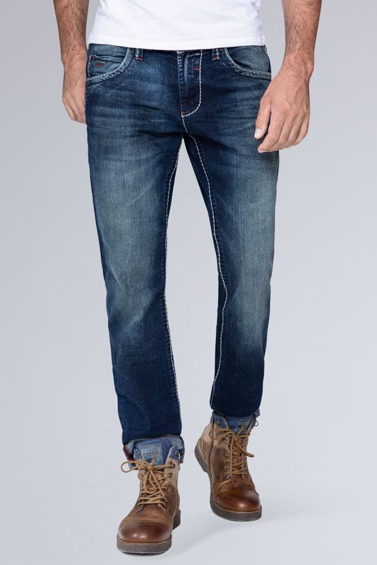 CAMP DAVID Regular-fit-Jeans, mit Kontrast-Riegel