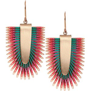 GRETCHEN Paar Ohrhänger "Pam Pem Earring L", mit buntem Pergament