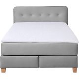Home affaire Boxspringbett "Fargo", in Überlänge 220 cm, mit Topper, 3 Ausführungen, 4, Breiten