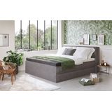 Home affaire Boxspringbett "Sacy", Boxbett inkl. Topper, 2 Matratzen, Härtegrade H2, H3 und H4 wählbar