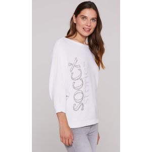 SOCCX Rundhalspullover, mit Fledermaus-Ärmeln
