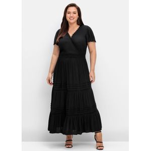 sheego by Joe Browns Maxikleid "Große Größen", in Wickeloptik, mit Stufenvolant