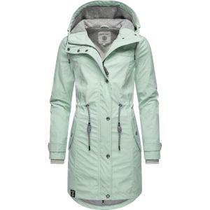 PEAK TIME Regenjacke "L60042", mit Kapuze, stylisch taillierter Regenmantel für Damen