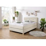 Home affaire Boxspringbett "Fargo", inkl. Topper, in 3 Matratzenarten, in Samt- oder Strukturstoff