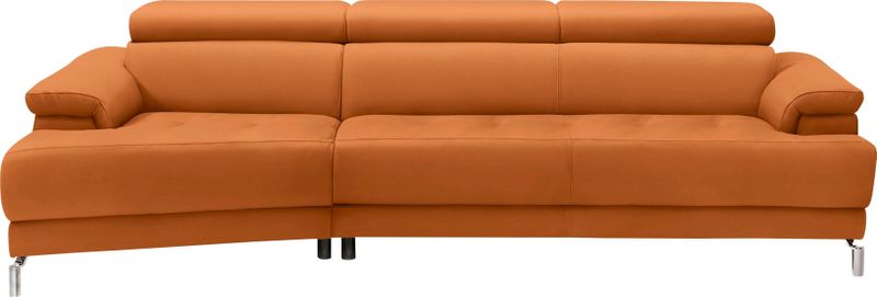 Egoitaliano Ecksofa "Soul, extravagantes Designsofa, Megasofa, super bequem, tolle Details", mit Trapez-Abschlußelement, inkl verstellbarer Kopfteile