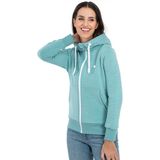 DEPROC Active Kapuzensweatjacke "FinjaCMYK II", weiche Fleecejacke mit Kängurutasche