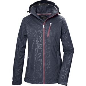 Killtec Softshelljacke "KOS 122 WMN SFTSHLL JCKT FLORAL", Softshelljacke: Wind- und wasserdicht, atmungsaktiv, Kapuze abzippbar