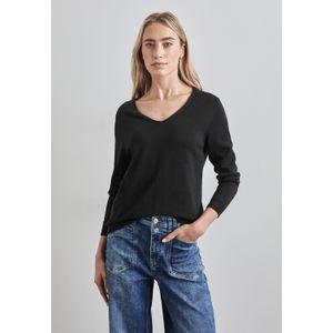 STREET ONE Strickpullover, mit V-Ausschnitt