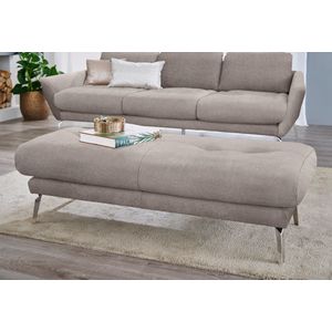 W.SCHILLIG Hocker "softy", mit dekorativer Heftung im Sitz, Füße Chrom glänzend