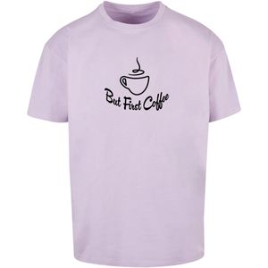 Merchcode T-Shirt "Merchcode Herren But First Coffee Heavy Oversized Tee", (1 tlg.)