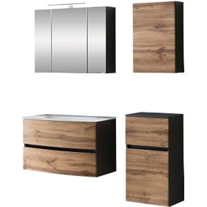 welltime Badezimmer-Set "Kaunas", (Set, 4 St.), Breite 120 cm, Soft Close Funktion