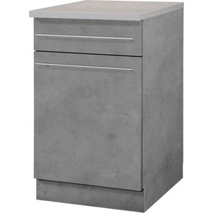 wiho Küchen Unterschrank "Chicago", 50 cm breit, 1 Schubkasten und 1 Tür