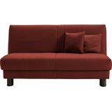 ell + ell Schlafsofa "Enny", Liegefläche Breite 155 cm, Liegehöhe 40 cm, Füße schwarz, Rückenlehne