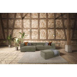 W.SCHILLIG Ecksofa "around-the-block", mit eleganter Biese, mit Federkern, Breite 341 cm