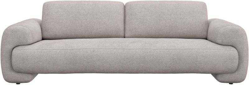FLEXLUX 3-Sitzer "Molino Designsofa, Polstersofa, Einzelsofa, Couch", Kaltschaum & Stahl-Wellen für erstklassigen Sitzkomfort, Füsse Schwarz