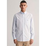 Gant Langarmhemd "REG POPLIN GINGHAM SHIRT", mit Logostickerei auf der Brust